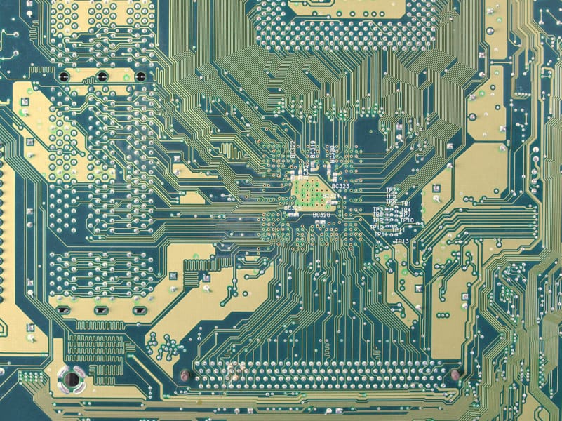 PCB多層板圖片，PCB阻焊層